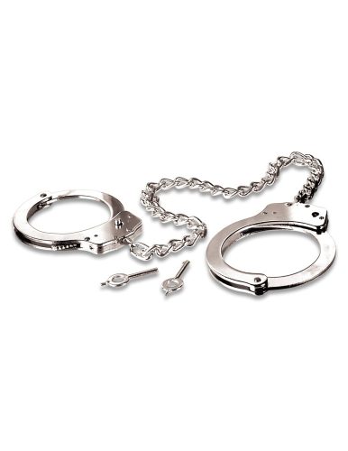 Metal Leg Cuffs Silver fém lábbilincs BDSM játékhoz