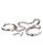 Metal Leg Cuffs Silver fém lábbilincs BDSM játékhoz
