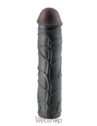Fantasy X-tensions Mega 3 inch Extension Black- Fekete péniszköpeny 22,8cm