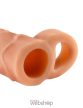 Pipedream Fantasy X-tensions Perfect 1 inch Extension With Ball Strap- Élethú, heregyűrűs dildó 