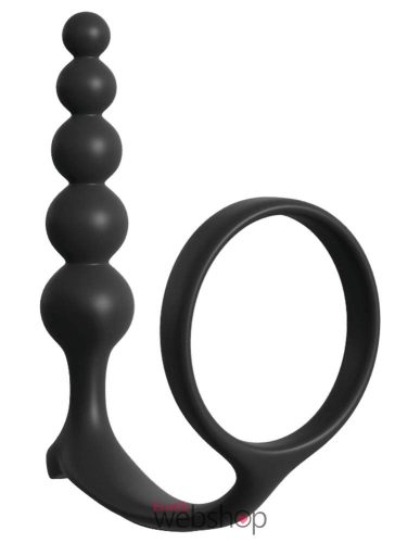 Pipedream Anal Fantasy Collection Ass-Gasm Cockring Anal Beads- Péniszgyűrűs prosztata masszírozó