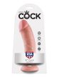 King Cock 8" Cock Light - 20,3 cm bőrszerű tapintású dildo