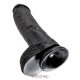 King Cock 10 inch Cock With Balls Black- Realisztikus kialakítású dildó 27cm