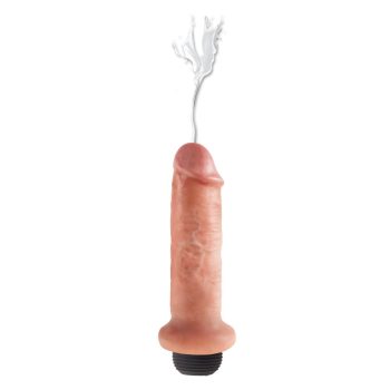   6" Squirting Cock Light - rugalmas dildó spriccelőtartállyal