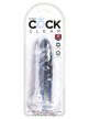 Pipedream King Cock Clear 6" Cock- Áttetsző, letapasztható dildó 16-20cm