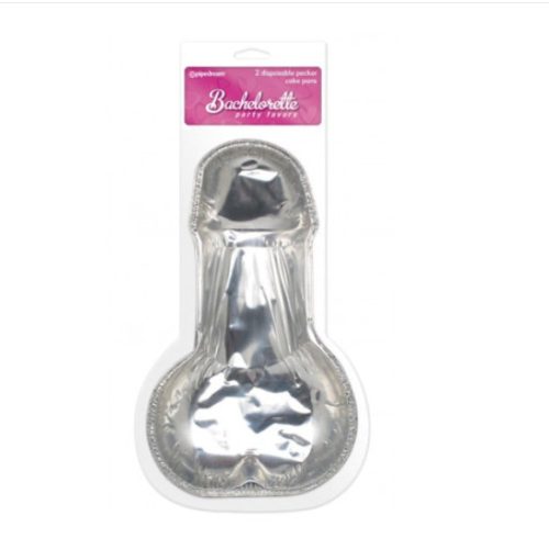 Pipedream Bachelorette Party Favors Disposable Pecker Cake Pans- Pénisz formájú sütőforma 28cm