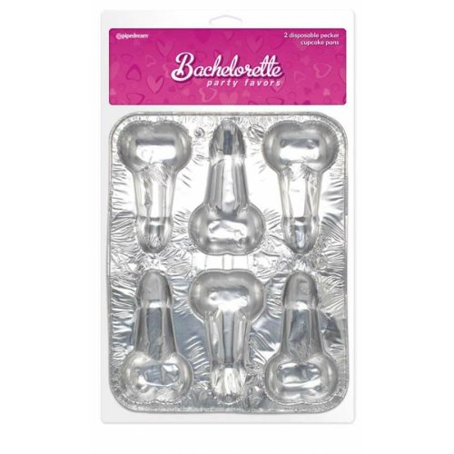 Pipedream Bachelorette Party Favor Disposable Pecker Cake Pans- Pénisz formájú sütőforma 