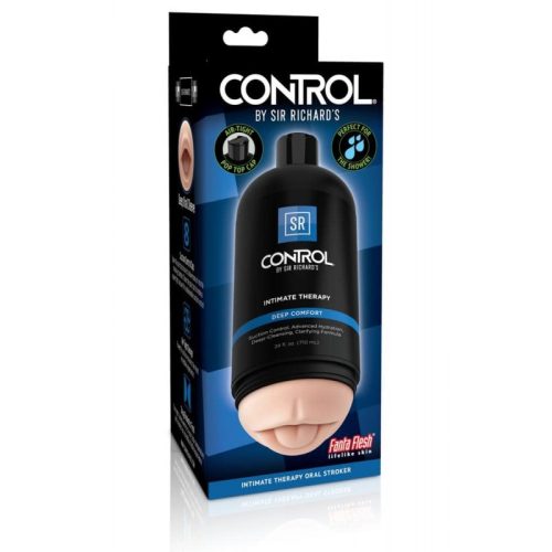Sir Richard's Control Intimate Therapy Deep Comfort - Testhőmérsékletre melegedő maszturbátor 