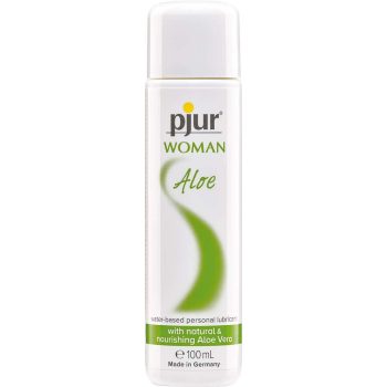   pjur WOMAN Aloe 100ml - Vízbázisú síkosító az Aloe Vera hidratáló hatásával