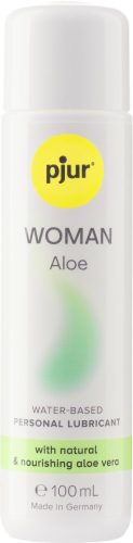 pjur WOMAN Aloe 100ml - Vízbázisú síkosító az Aloe Vera hidratáló hatásával