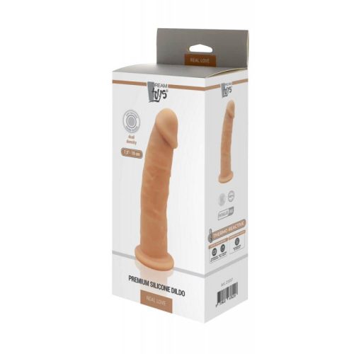 Dream Toys Real Love Dildo 7.5 inch Flesh - Letapasztható élethű dildó