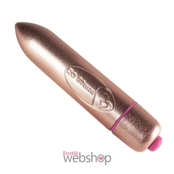 Hét rezgési fokozattal rendelkezőRocks-Off Coloured 80 mm Gold - Arany, Mini rúdvibrátor.