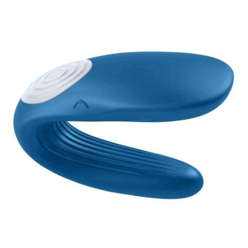 Satisfyer - Double Whale - Kék, 	vízálló, kétágú párvibrátor