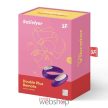 Satisfyer Double Plus Remote- Pároknak ajánlott, szeretkezés közben is használható párvibrátor, lila