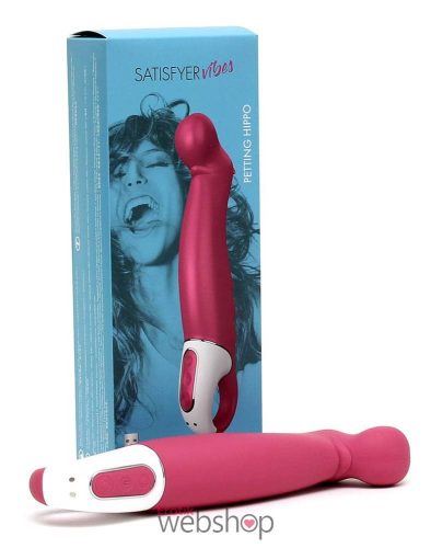 Satisfyer Petting Hippo- G-pontos, vízálló vibrátor ( rószaszín )