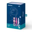 A Satisfyer Booty Call (Set of 3) Coloured - 3 részes análsor darabjai eltérő kialakításúak.