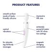 Satisyfer - Wand-er Woman (white/chrome) - Fehér, vízálló wand
