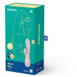 Satisfyer - Mono Flex (Mauve) app-vezérelt, csiklóizgatós, g-pontos, vízálló vibrátor, 2 motorral