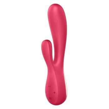   Satisfyer - Mono Flex (Red) app-vezérelt, csiklóizgatós, g-pontos, vízálló vibrátor, 2 motorral