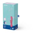 Satisfyer - Mono Flex (Red) app-vezérelt, csiklóizgatós, g-pontos, vízálló vibrátor, 2 motorral