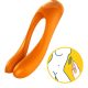 Satisfyer Candy Cane (orange)-  Pároknak ajánlott, kíváló minőségű, bőrbarát, páros vibrátor, narancssárga