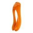 Satisfyer Candy Cane (orange)-  Pároknak ajánlott, kíváló minőségű, bőrbarát, páros vibrátor, narancssárga