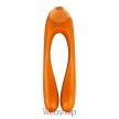 Satisfyer Candy Cane (orange)-  Pároknak ajánlott, kíváló minőségű, bőrbarát, páros vibrátor, narancssárga