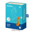 Satisfyer Candy Cane (orange)-  Pároknak ajánlott, kíváló minőségű, bőrbarát, páros vibrátor, narancssárga