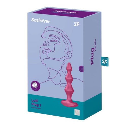 Satisfyer Lolli-Plug 1 (Berry) - Vibrátoros anál dugó