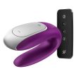 Satisfyer Double Fun (Violet) - App-vezérelt, Távirányítós, vízálló párvibrátor - lila