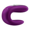 Satisfyer Double Fun (Violet) - App-vezérelt, Távirányítós, vízálló párvibrátor - lila