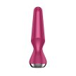 Satisfyer - Plug-ilicious 2 berry - Applikációs, vibrátoros, vízálló análdugó