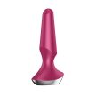 Satisfyer - Plug-ilicious 2 berry - Applikációs, vibrátoros, vízálló análdugó