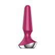 Satisfyer - Plug-ilicious 2 berry - Applikációs, vibrátoros, vízálló análdugó