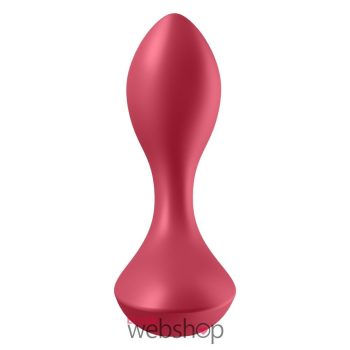   Satisfyer Backdoor Lover red- 12 rezgési funkciós, anális vibrátor - doboz/öko csomagolás
