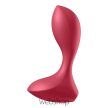 Satisfyer Backdoor Lover red- 12 rezgési funkciós, anális vibrátor - doboz/öko csomagolás