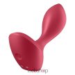 Satisfyer Backdoor Lover red- 12 rezgési funkciós, anális vibrátor - doboz/öko csomagolás