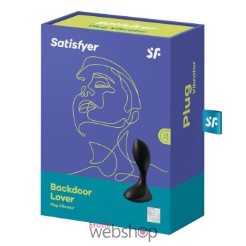   Satisfyer - Backdoor Lover black - Anális vibrátor erős motorral, fekete
