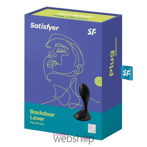 Satisfyer - Backdoor Lover black - Anális vibrátor erős motorral, fekete