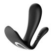 Satisfyer Top Secret+ black - G-pontos, csiklóizgatós, anális applikációs vibrátor