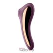 Satisfyer Dual Kiss wine red - Borvörös Léghullámos csiklóizgató