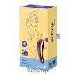 Satisfyer Dual Kiss wine red - Borvörös Léghullámos csiklóizgató