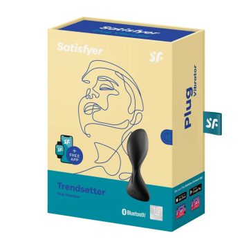   Satisfyer Trendsetter Black – app vezérelt vibrációs anál plug, fekete