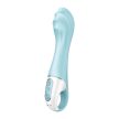 Satisfyer - Air Pump Vibrator 5+ blue - Pumpás, vízálló, app-vezérelt, g-pontos