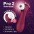 Satisfyer - Pro 2 Generation 3 with Liquid Air wine red Bluetooth/App - vízálló, app-vezérelt léghullámos csiklóizgató