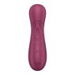 Satisfyer - Pro 2 Generation 3 with Liquid Air wine red Bluetooth/App - vízálló, app-vezérelt léghullámos csiklóizgató