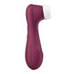 Satisfyer - Pro 2 Generation 3 with Liquid Air wine red Bluetooth/App - vízálló, app-vezérelt léghullámos csiklóizgató
