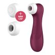 Satisfyer - Pro 2 Generation 3 with Liquid Air wine red Bluetooth/App - vízálló, app-vezérelt léghullámos csiklóizgató
