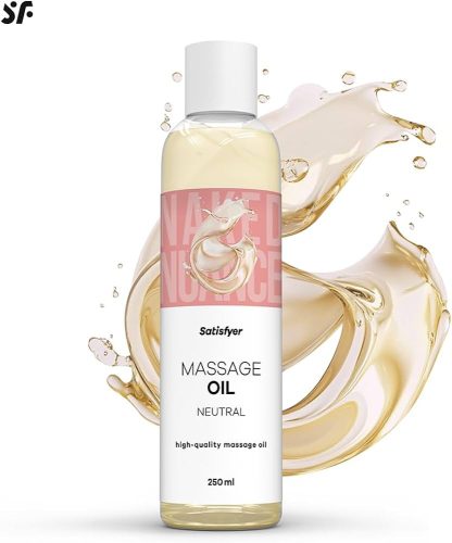 Satisfyer Massage Oil Neutral – natúr masszázsolaj érzékeny bőrre (250 ml)