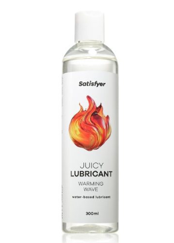 Satisfyer Juicy Lubricant Warm Wave – melegítő vízbázisú síkosító (300 ml)